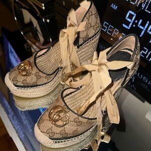 Gucci Wedge Espadrilles